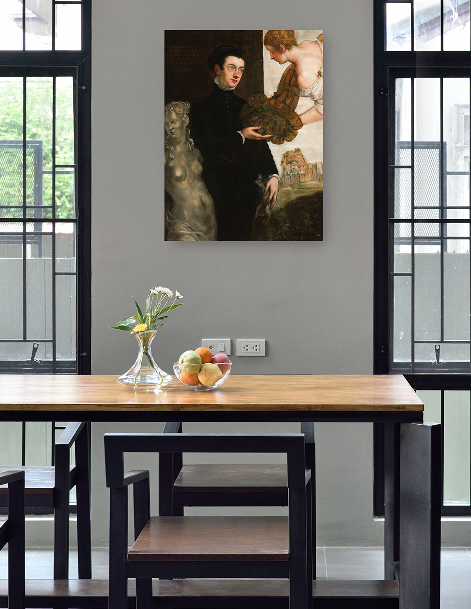 Foto 5 pulgar | Cuadro Decorativo - Retrato De Octavio Strada (1567)- Jacopo Tintoretto - Fotografía - 28x36 - Impresión En Li