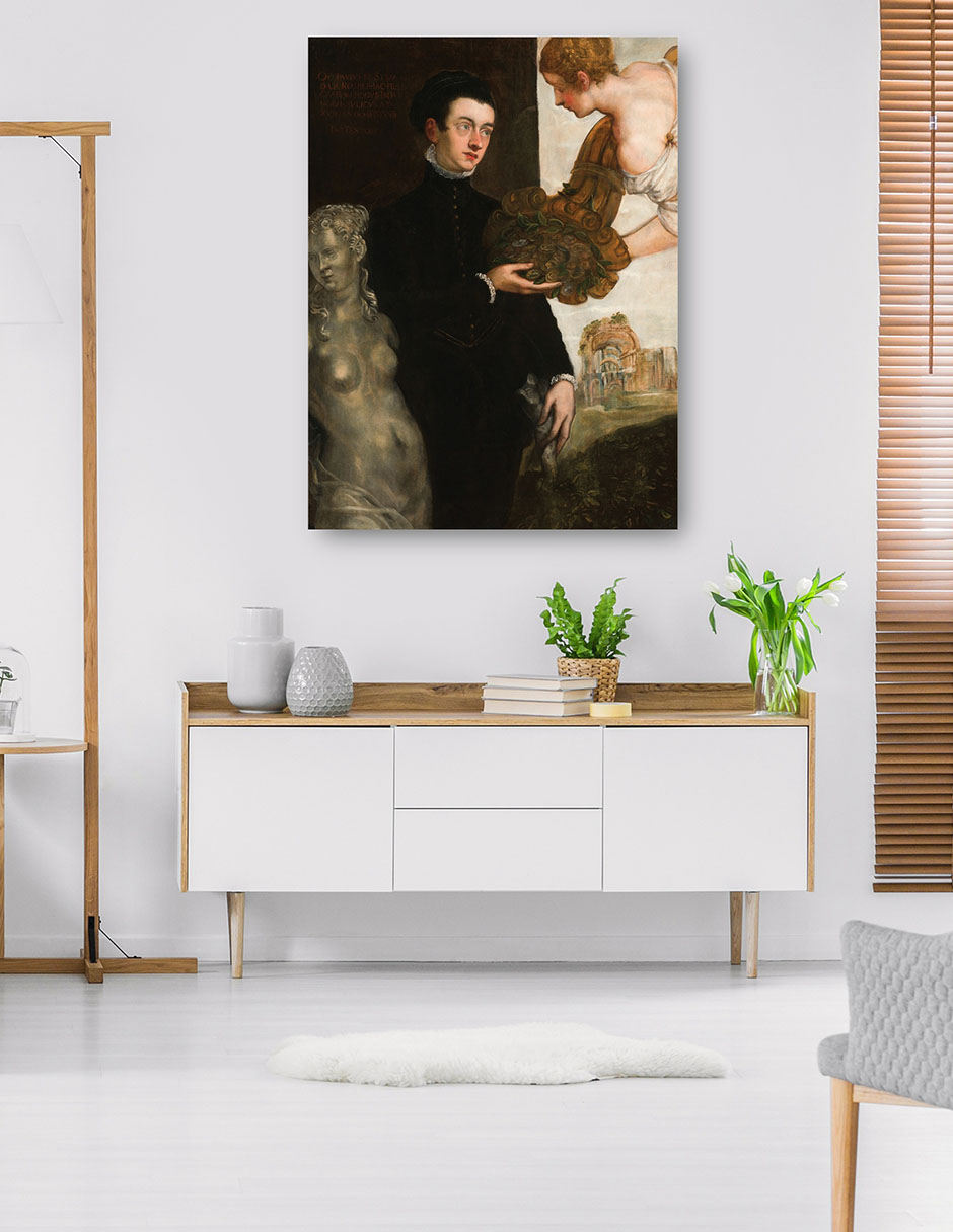 Foto 6 pulgar | Cuadro Decorativo - Retrato De Octavio Strada (1567)- Jacopo Tintoretto - Fotografía - 28x36 - Impresión En Li