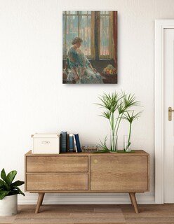 Foto 3 | Cuadro Decorativo - La Ventana De Nueva York- Childe Hassam - Fotografía - 77x102 - Impresión En Lienzo - Fine Art Tj