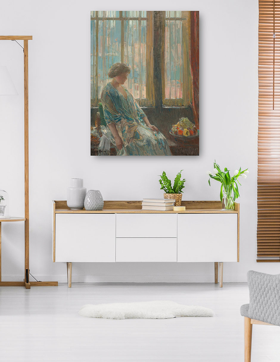 Foto 5 | Cuadro Decorativo - La Ventana De Nueva York- Childe Hassam - Fotografía - 77x102 - Impresión En Lienzo - Fine Art Tj