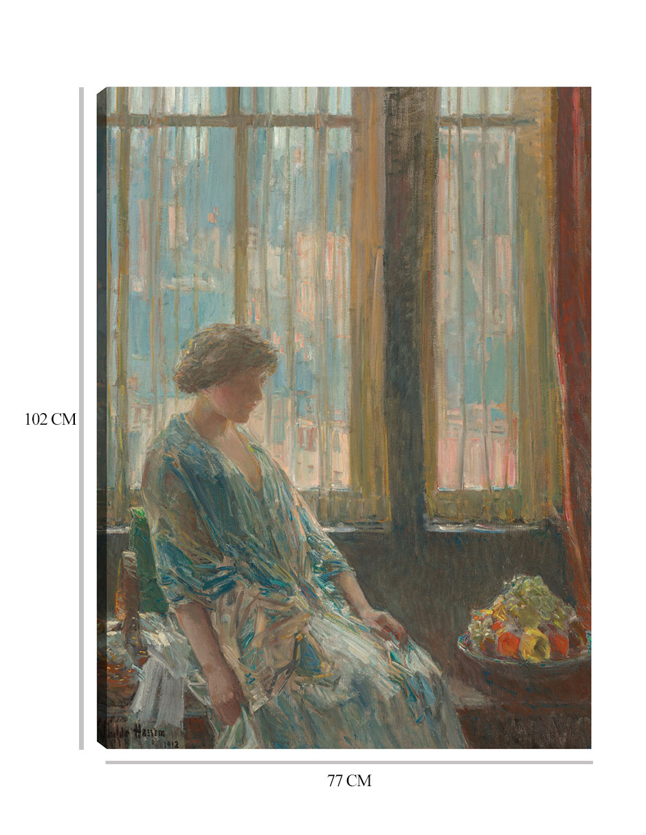 Foto 6 | Cuadro Decorativo - La Ventana De Nueva York- Childe Hassam - Fotografía - 77x102 - Impresión En Lienzo - Fine Art Tj
