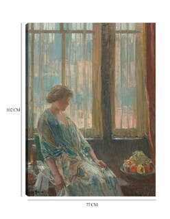 Foto 6 | Cuadro Decorativo - La Ventana De Nueva York- Childe Hassam - Fotografía - 77x102 - Impresión En Lienzo - Fine Art Tj