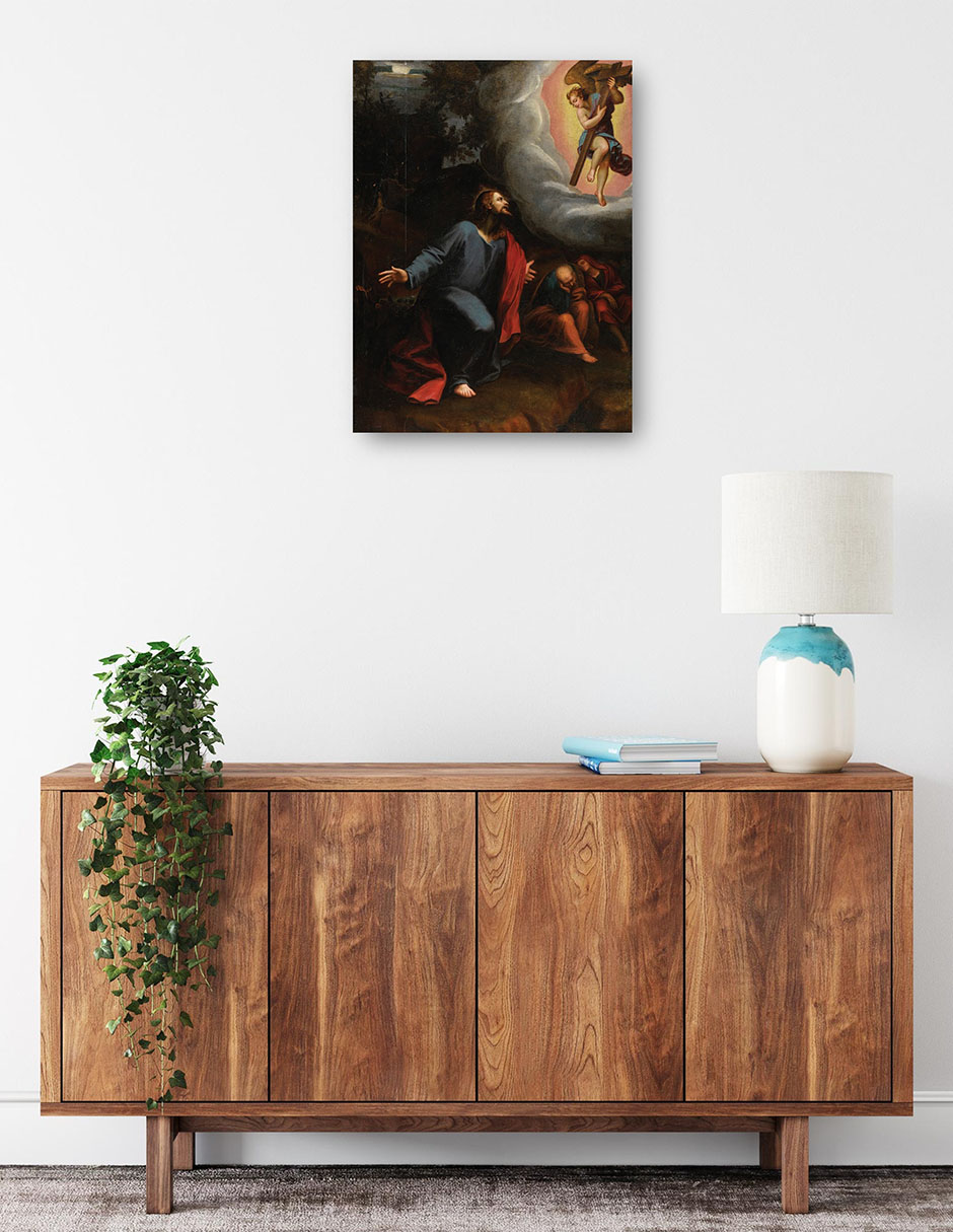 Foto 3 pulgar | Cuadro Decorativo - Cristo En El Huerto De Getsemaní- Juan Sariñena - Religión - 69x92 - Impresión En Lienzo - Fin
