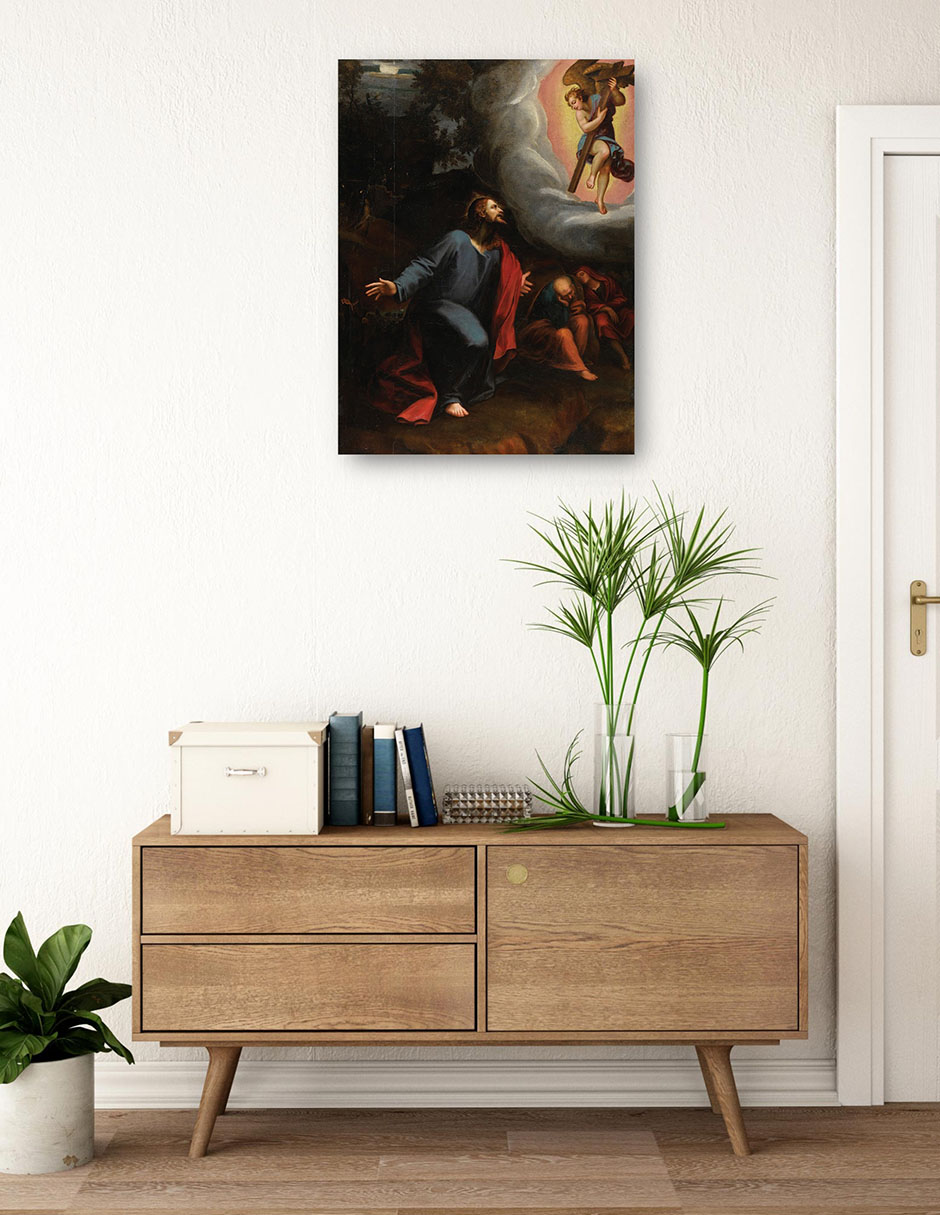Foto 4 pulgar | Cuadro Decorativo - Cristo En El Huerto De Getsemaní- Juan Sariñena - Religión - 69x92 - Impresión En Lienzo - Fin