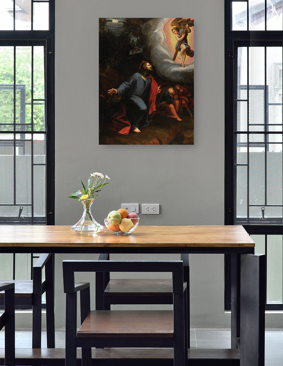 Foto 5 pulgar | Cuadro Decorativo - Cristo En El Huerto De Getsemaní- Juan Sariñena - Religión - 69x92 - Impresión En Lienzo - Fin