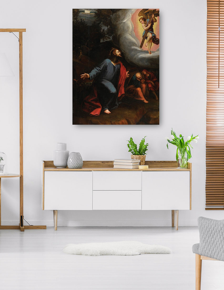 Foto 6 pulgar | Cuadro Decorativo - Cristo En El Huerto De Getsemaní- Juan Sariñena - Religión - 69x92 - Impresión En Lienzo - Fin