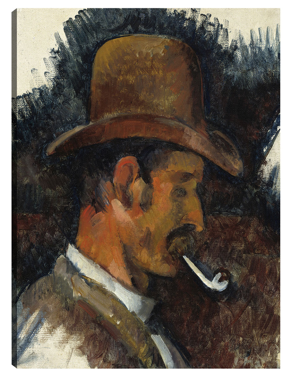Cuadro Decorativo - Hombre Con Pipa (1892-1896)- Paul Cézanne - Fotografía - 46x61 - Impresión En Lienzo - Fine Art Tj