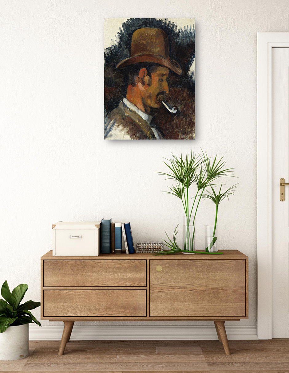 Foto 4 pulgar | Cuadro Decorativo - Hombre Con Pipa (1892-1896)- Paul Cézanne - Fotografía - 46x61 - Impresión En Lienzo - Fine Art Tj