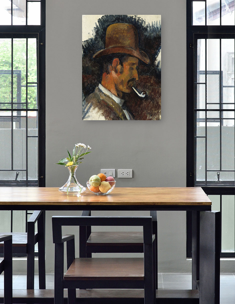 Foto 5 pulgar | Cuadro Decorativo - Hombre Con Pipa (1892-1896)- Paul Cézanne - Fotografía - 46x61 - Impresión En Lienzo - Fine Art Tj