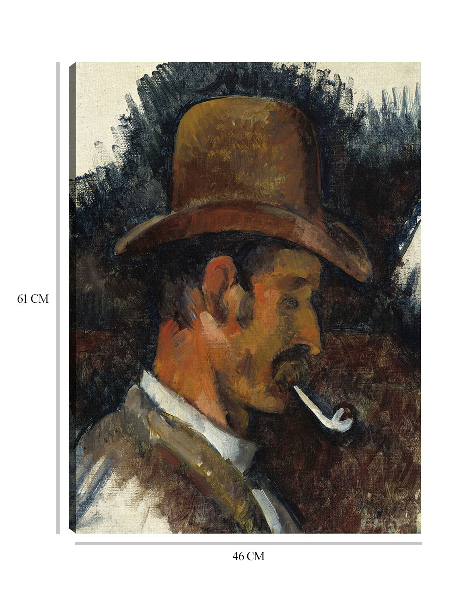Foto 7 pulgar | Cuadro Decorativo - Hombre Con Pipa (1892-1896)- Paul Cézanne - Fotografía - 46x61 - Impresión En Lienzo - Fine Art Tj