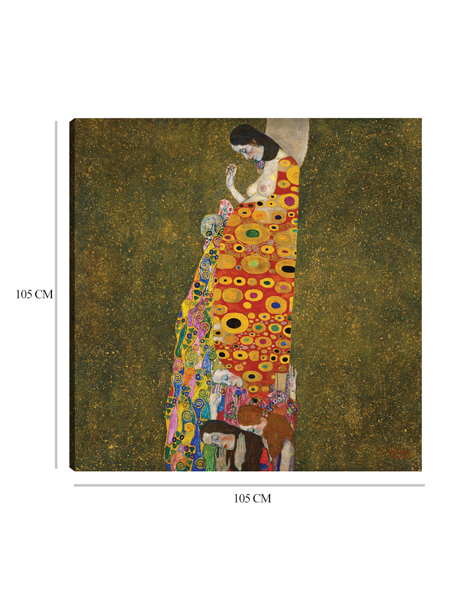 Foto 6 | Cuadro Decorativo - Esperanza, Ii (1907 - 1908)- Gustav Klimt - Fotografía - 105x105 - Impresión En Lienzo - Fine Art