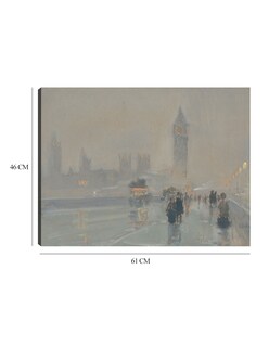 Foto 6 | Cuadro Decorativo - Gran Ben, 1897 Y 1907- Childe Hassam - Ciudades - 46x61 - Impresión En Lienzo - Fine Art Tj