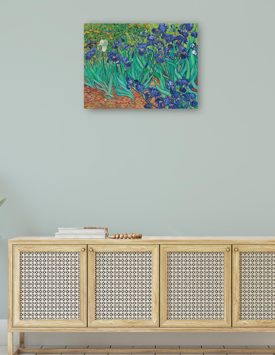 Foto 5 pulgar | Cuadro Decorativo - Iris (1889)- Vincent Van Gogh - Floral - 28x36 - Impresión En Lienzo - Fine Art Tj