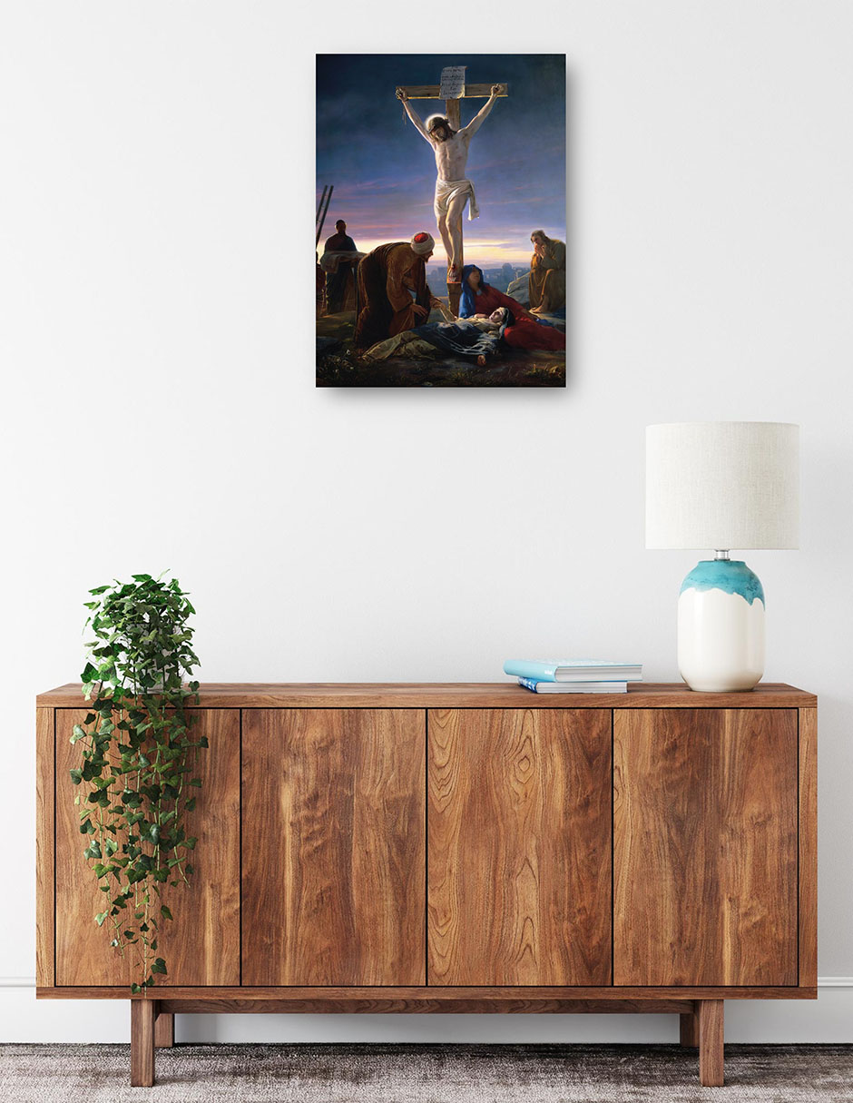 Foto 2 | Cuadro Decorativo - Cristo En La Cruz (1870)- Carl Bloch - Religión - 46x61 - Impresión En Lienzo - Fine Art Tj