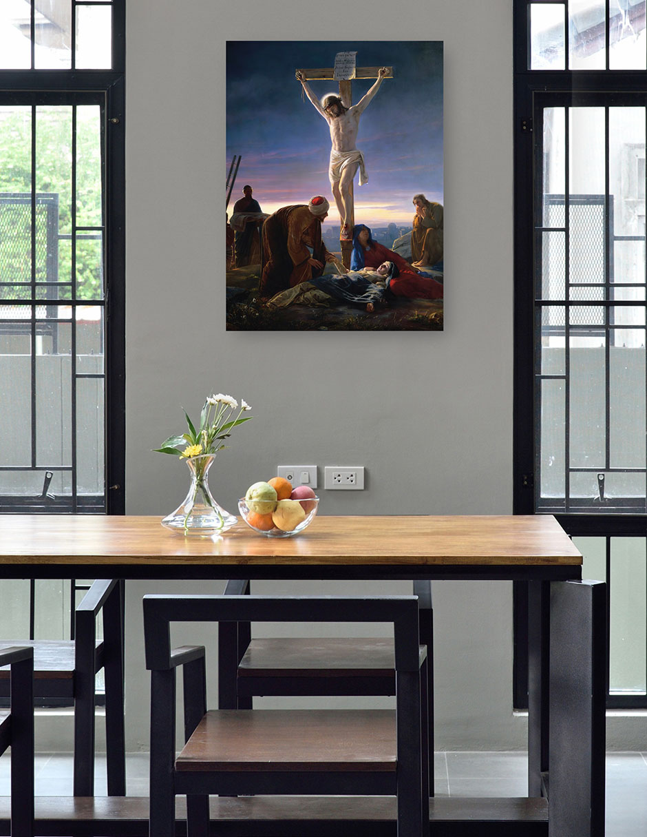 Foto 5 pulgar | Cuadro Decorativo - Cristo En La Cruz (1870)- Carl Bloch - Religión - 46x61 - Impresión En Lienzo - Fine Art Tj