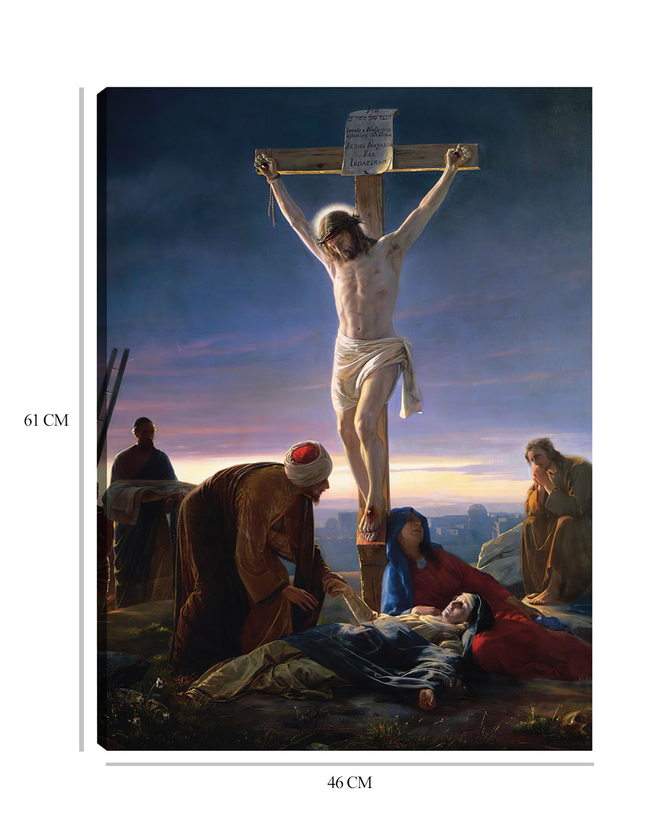 Foto 6 | Cuadro Decorativo - Cristo En La Cruz (1870)- Carl Bloch - Religión - 46x61 - Impresión En Lienzo - Fine Art Tj