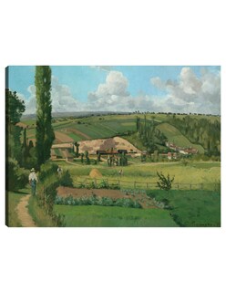Foto 1 | Cuadro Decorativo - Paisaje En Les Patis, Pontoise- Camille Pissarro - Religión - 28x36 - Impresión En Lienzo - Fin