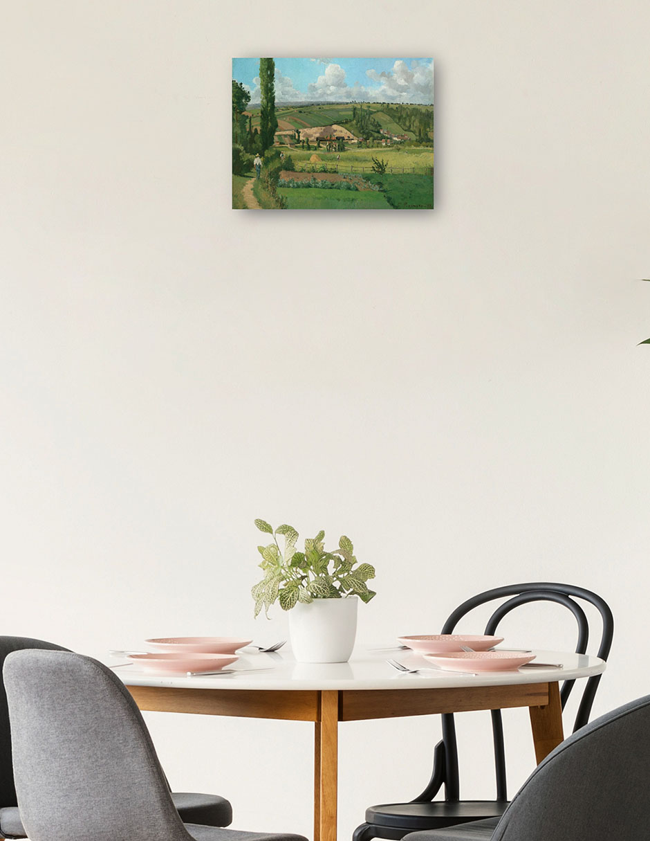 Foto 2 | Cuadro Decorativo - Paisaje En Les Patis, Pontoise- Camille Pissarro - Religión - 28x36 - Impresión En Lienzo - Fin