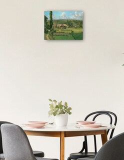 Foto 2 | Cuadro Decorativo - Paisaje En Les Patis, Pontoise- Camille Pissarro - Religión - 28x36 - Impresión En Lienzo - Fin