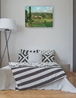 Foto 3 | Cuadro Decorativo - Paisaje En Les Patis, Pontoise- Camille Pissarro - Religión - 28x36 - Impresión En Lienzo - Fin