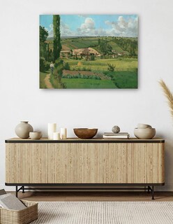 Foto 5 | Cuadro Decorativo - Paisaje En Les Patis, Pontoise- Camille Pissarro - Religión - 28x36 - Impresión En Lienzo - Fin