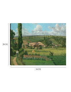 Foto 6 | Cuadro Decorativo - Paisaje En Les Patis, Pontoise- Camille Pissarro - Religión - 28x36 - Impresión En Lienzo - Fin