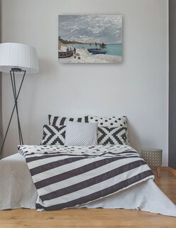 Foto 3 | Cuadro Decorativo - La Playa De Sainte-adresse- Claude Monet - Religión - 28x36 - Impresión En Lienzo - Fine Art Tj