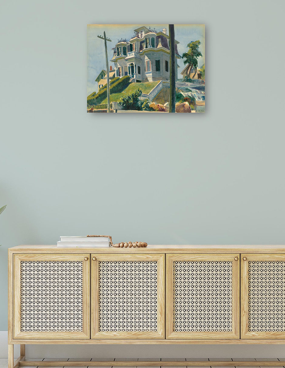 Foto 4 | Cuadro Decorativo - La Casa De Haskel- Edward Hopper - Religión - 28x36 - Impresión En Lienzo - Fine Art Tj