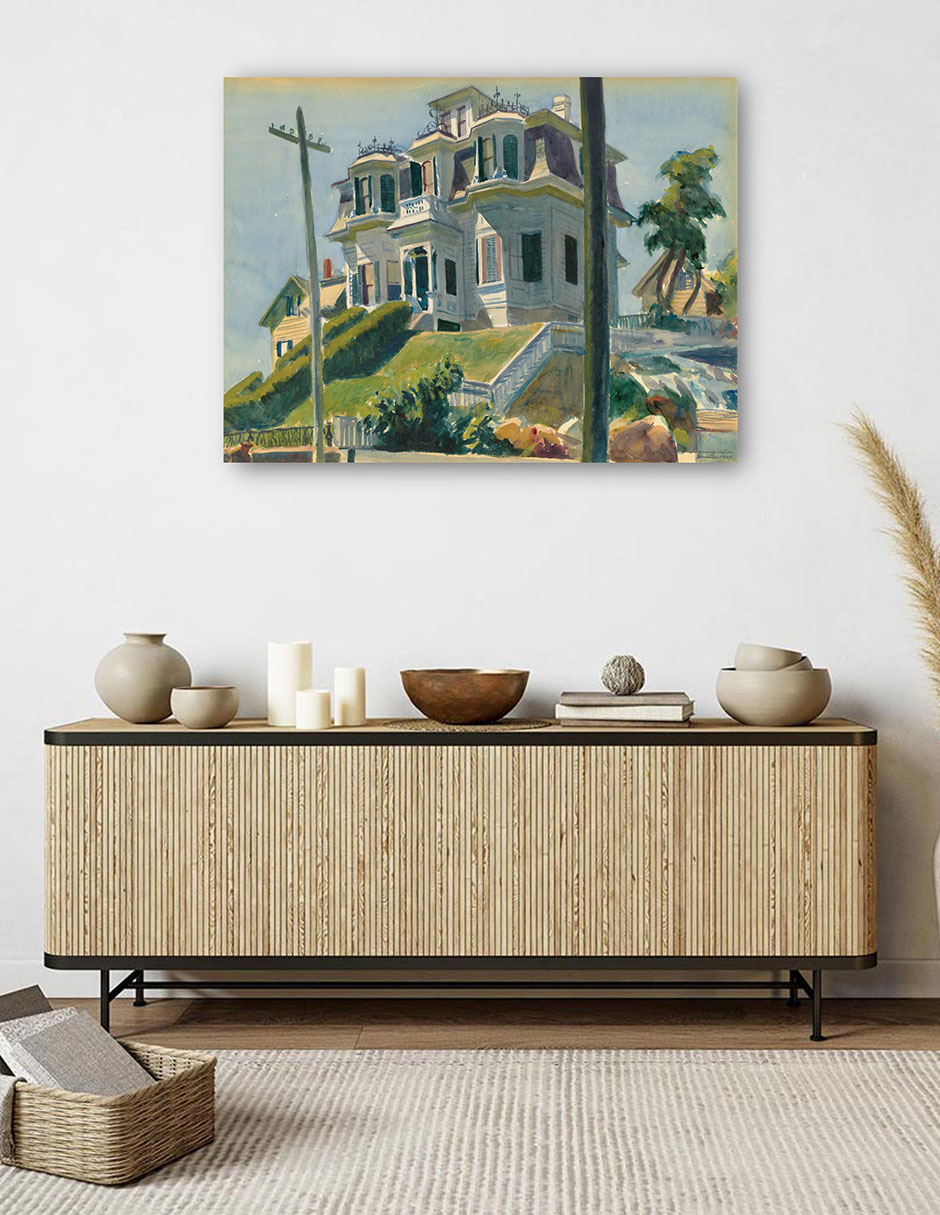 Foto 5 | Cuadro Decorativo - La Casa De Haskel- Edward Hopper - Religión - 28x36 - Impresión En Lienzo - Fine Art Tj