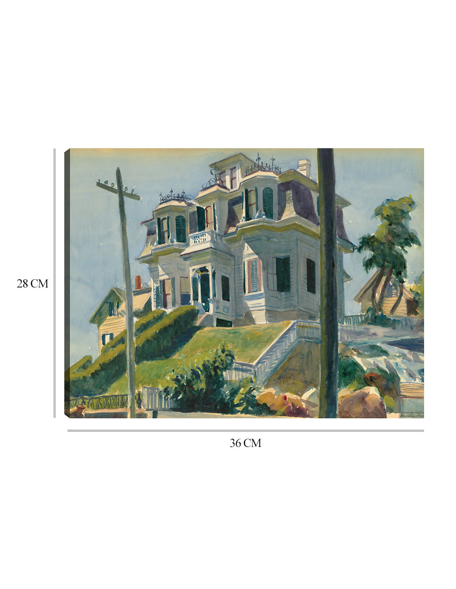 Foto 7 pulgar | Cuadro Decorativo - La Casa De Haskel- Edward Hopper - Religión - 28x36 - Impresión En Lienzo - Fine Art Tj