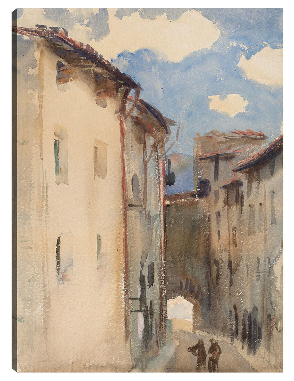 Cuadro Decorativo - Camprodón, España (c. 1892)- John Singer Sargent - Ciudades - 46x61 - Impresión En Lienzo - Fi
