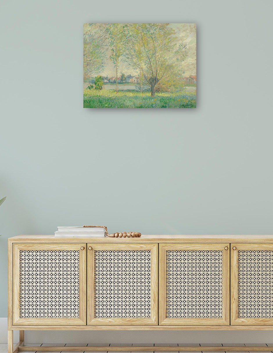 Foto 4 | Cuadro Decorativo - Los Sauces- Claude Monet - Religión - 77x102 - Impresión En Lienzo - Fine Art Tj