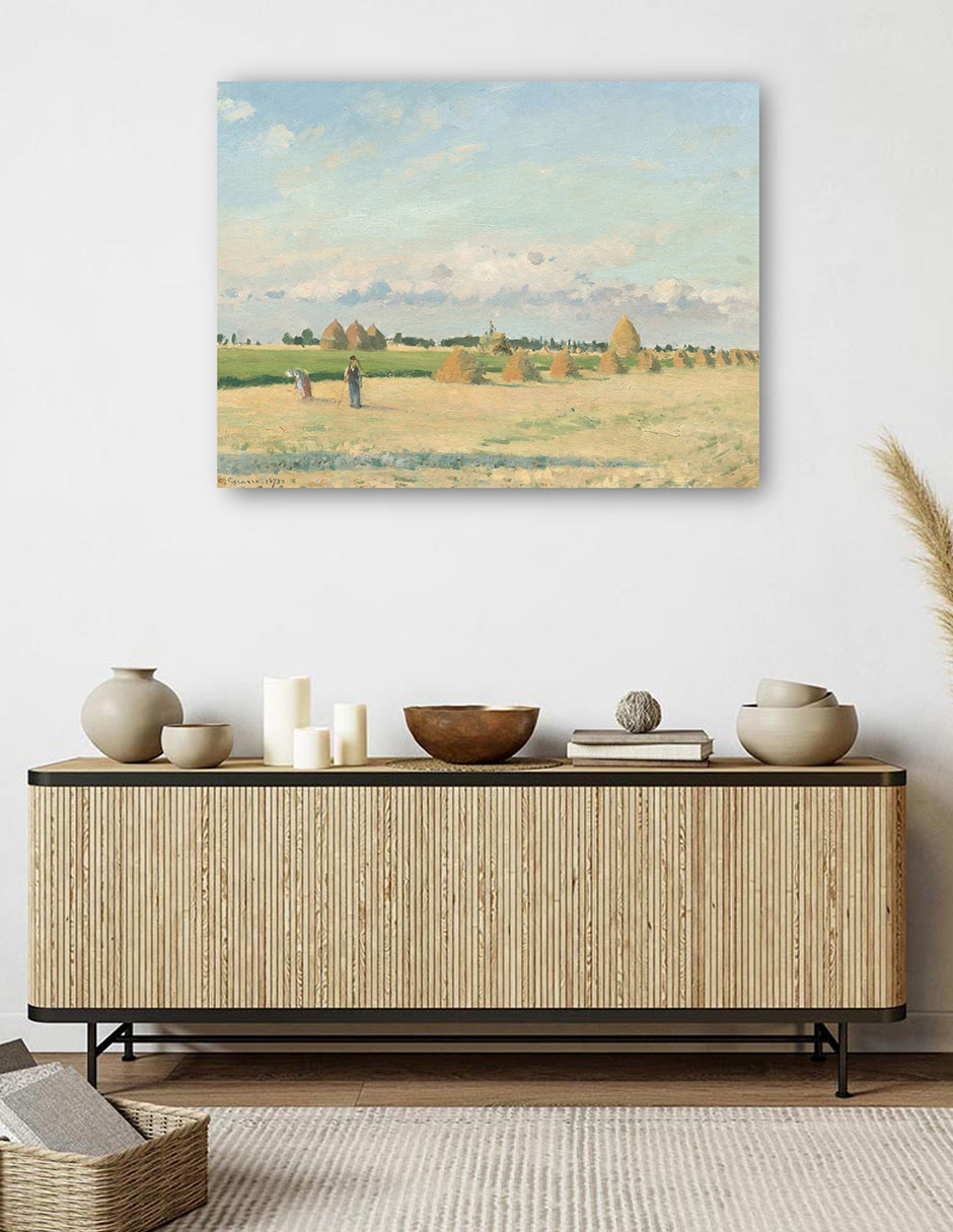 Foto 6 pulgar | Cuadro Decorativo - Paisaje, Isla De Francia- Camille Pissarro - Religión - 46x61 - Impresión En Lienzo - Fine Art Tj