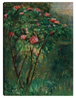 Foto 1 | Cuadro Decorativo - El Rosal En Flor (c. 1884-1885)- Gustave Caillebotte - Floral - 46x61 - Impresión En Lienzo -