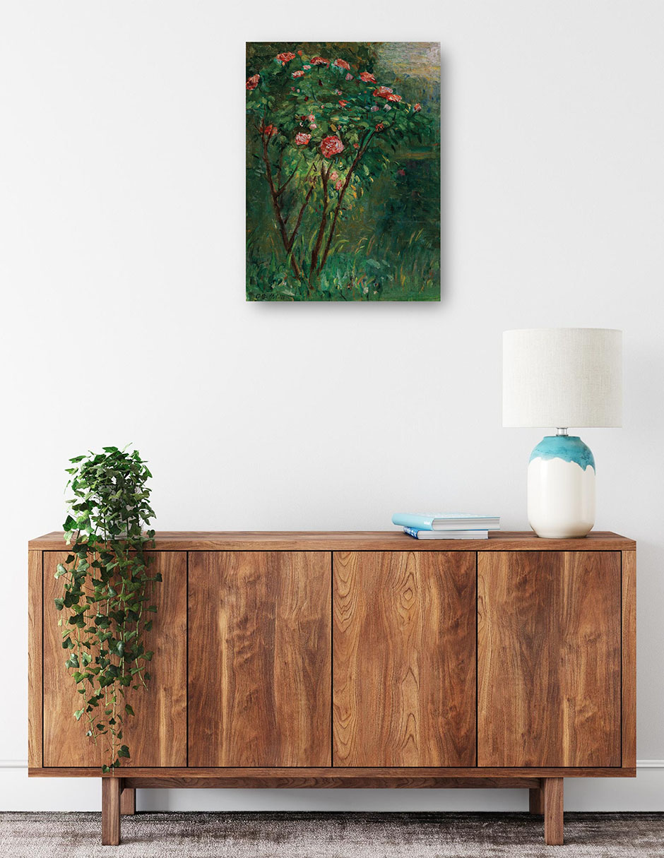 Foto 2 | Cuadro Decorativo - El Rosal En Flor (c. 1884-1885)- Gustave Caillebotte - Floral - 46x61 - Impresión En Lienzo -