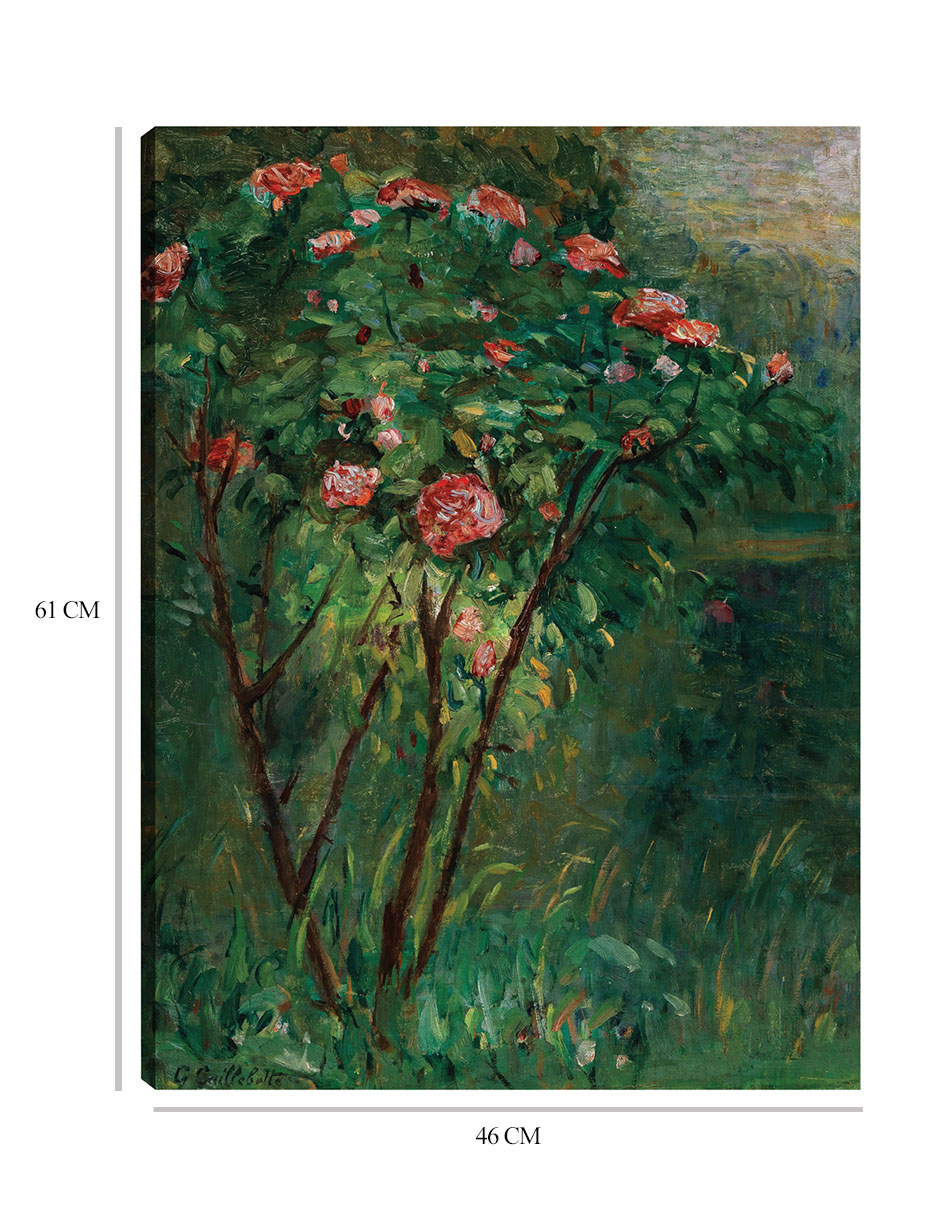 Foto 7 pulgar | Cuadro Decorativo - El Rosal En Flor (c. 1884-1885)- Gustave Caillebotte - Floral - 46x61 - Impresión En Lienzo -