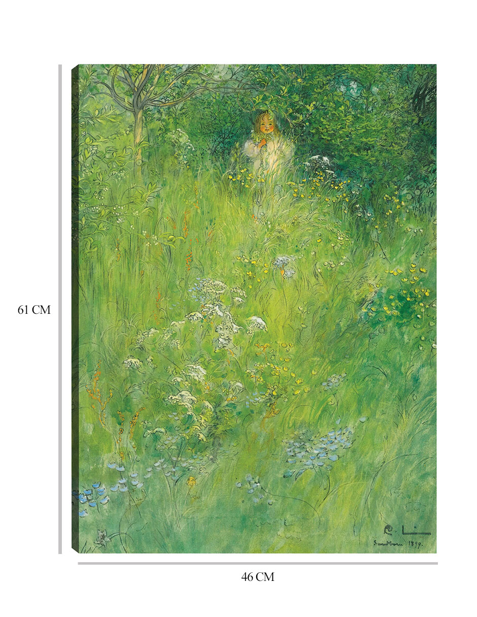 Foto 7 pulgar | Cuadro Decorativo - Un Hada (kersti En El Prado) (1899)- Carl Larsson - Fotografía - 46x61 - Impresión En Lienzo