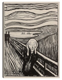 Foto 1 | Cuadro Decorativo - El Grito (1895) Ii- Edvard Munch - Abstracto - 77x102 - Impresión En Lienzo - Fine Art Tj