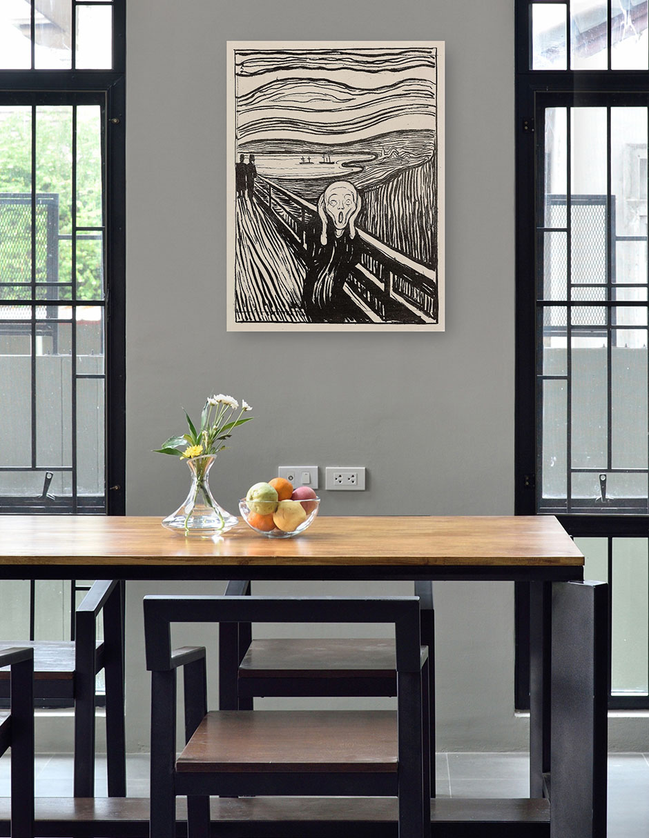 Foto 5 pulgar | Cuadro Decorativo - El Grito (1895) Ii- Edvard Munch - Abstracto - 77x102 - Impresión En Lienzo - Fine Art Tj