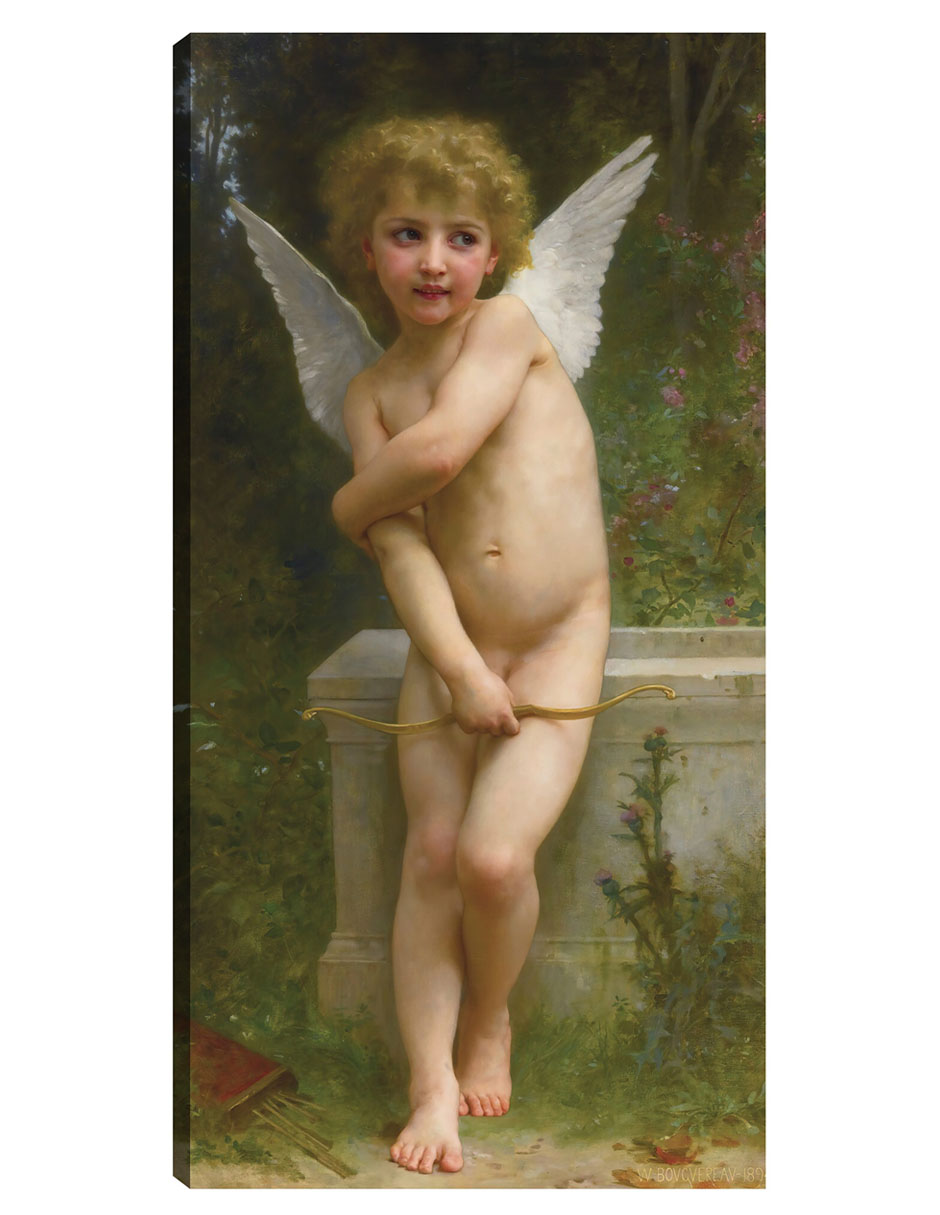 Foto 2 pulgar | Cuadro Decorativo - Amor Picado (1894)- William Bouguereau - Religión - 34x64 - Impresión En Lienzo - Fine Art Tj