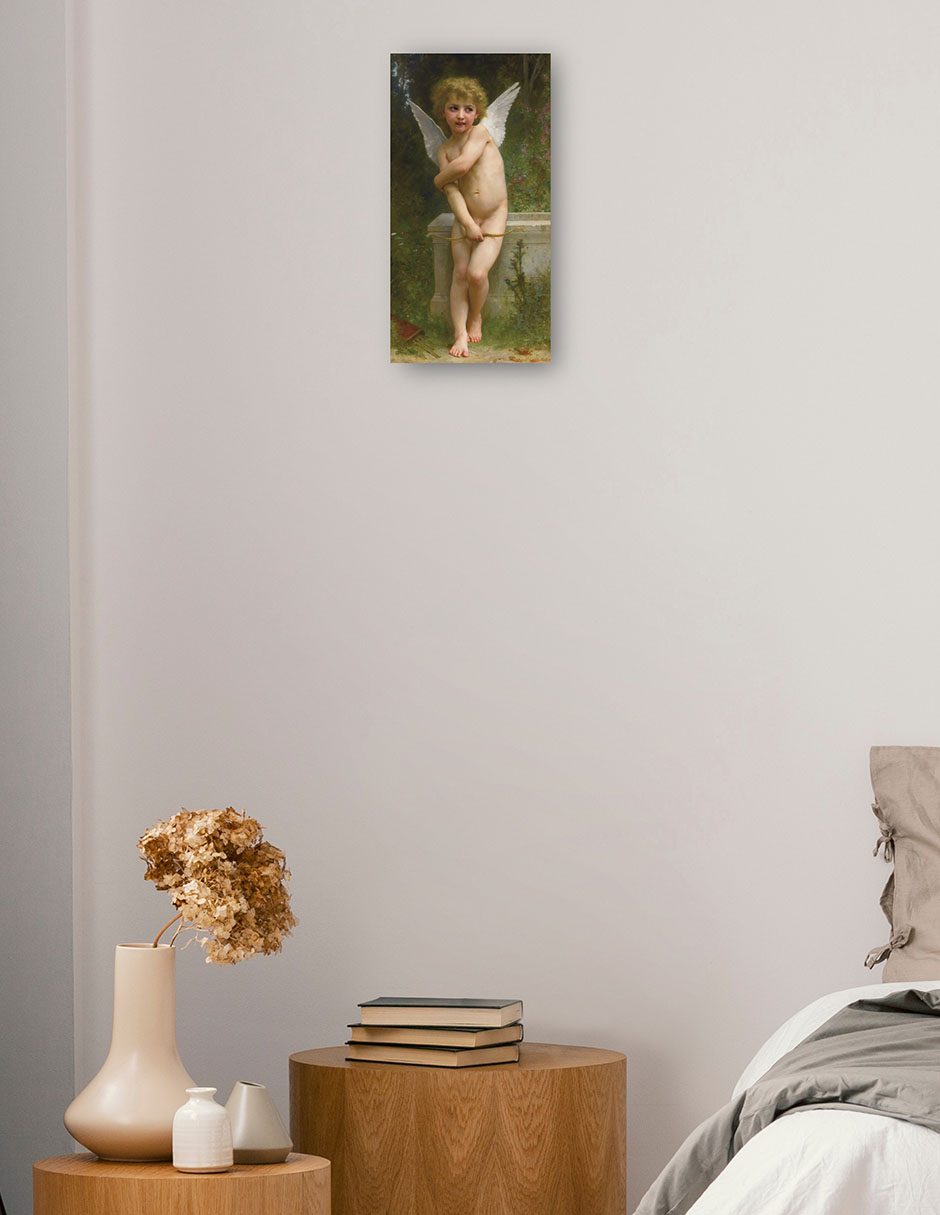 Foto 2 | Cuadro Decorativo - Amor Picado (1894)- William Bouguereau - Religión - 34x64 - Impresión En Lienzo - Fine Art Tj