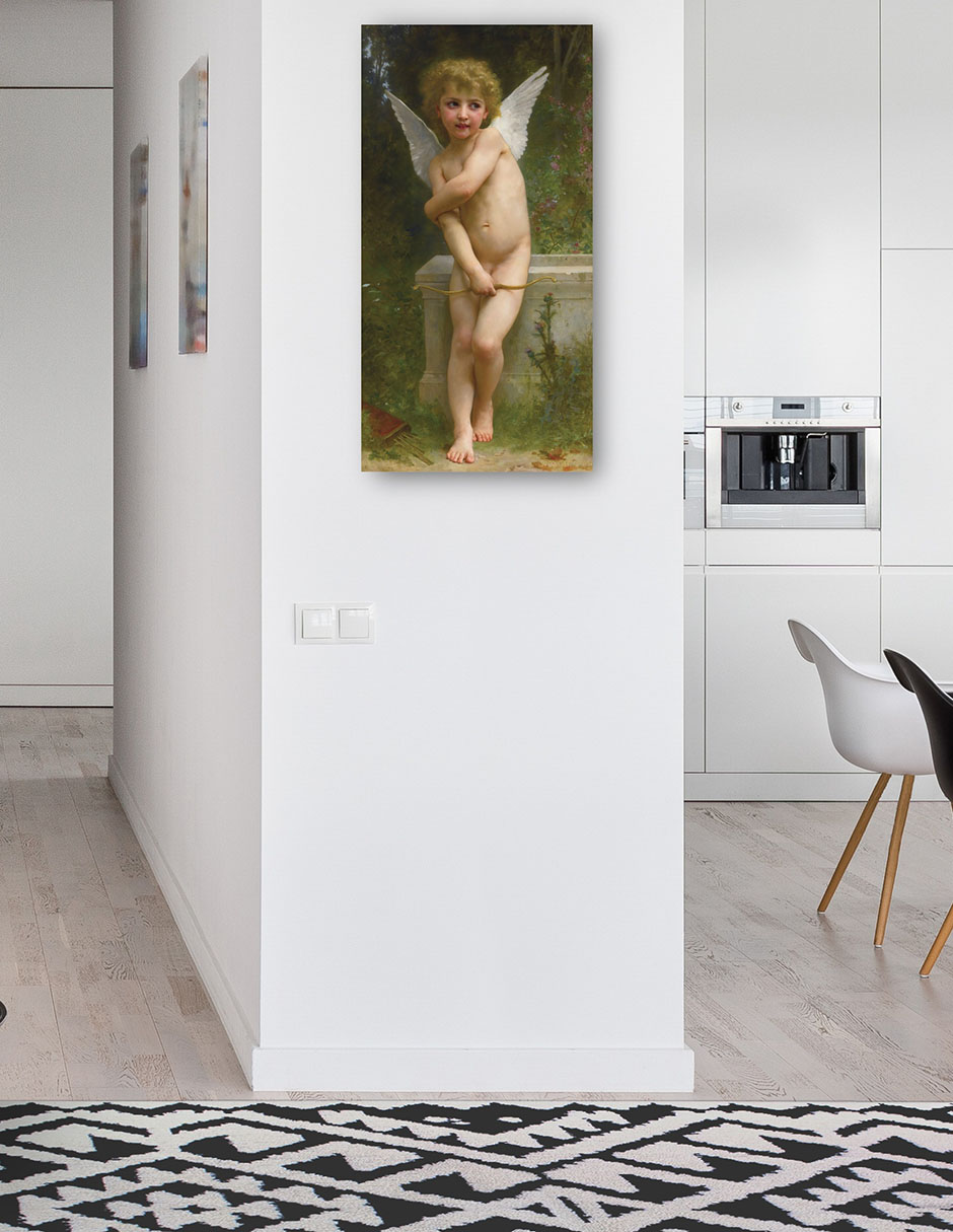 Foto 5 pulgar | Cuadro Decorativo - Amor Picado (1894)- William Bouguereau - Religión - 34x64 - Impresión En Lienzo - Fine Art Tj