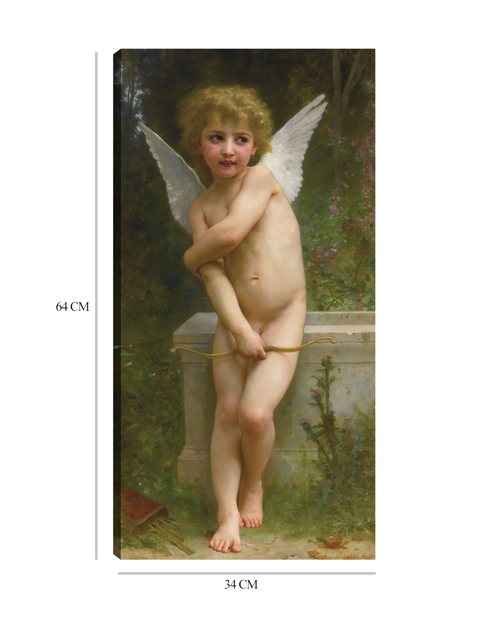 Foto 6 | Cuadro Decorativo - Amor Picado (1894)- William Bouguereau - Religión - 34x64 - Impresión En Lienzo - Fine Art Tj