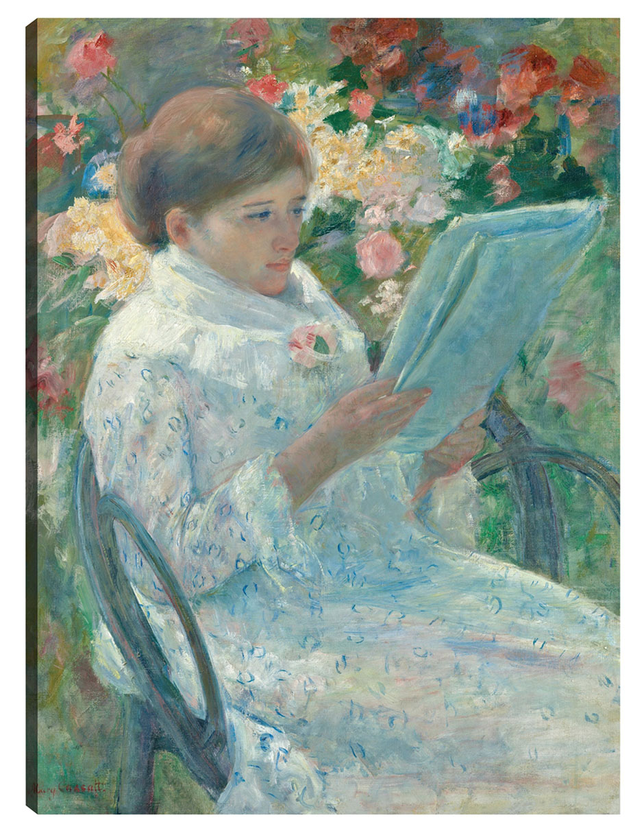 Cuadro Decorativo - En Un Balcón (1878-79)- Mary Cassatt - Fotografía - 28x36 - Impresión En Lienzo - Fine Art Tj