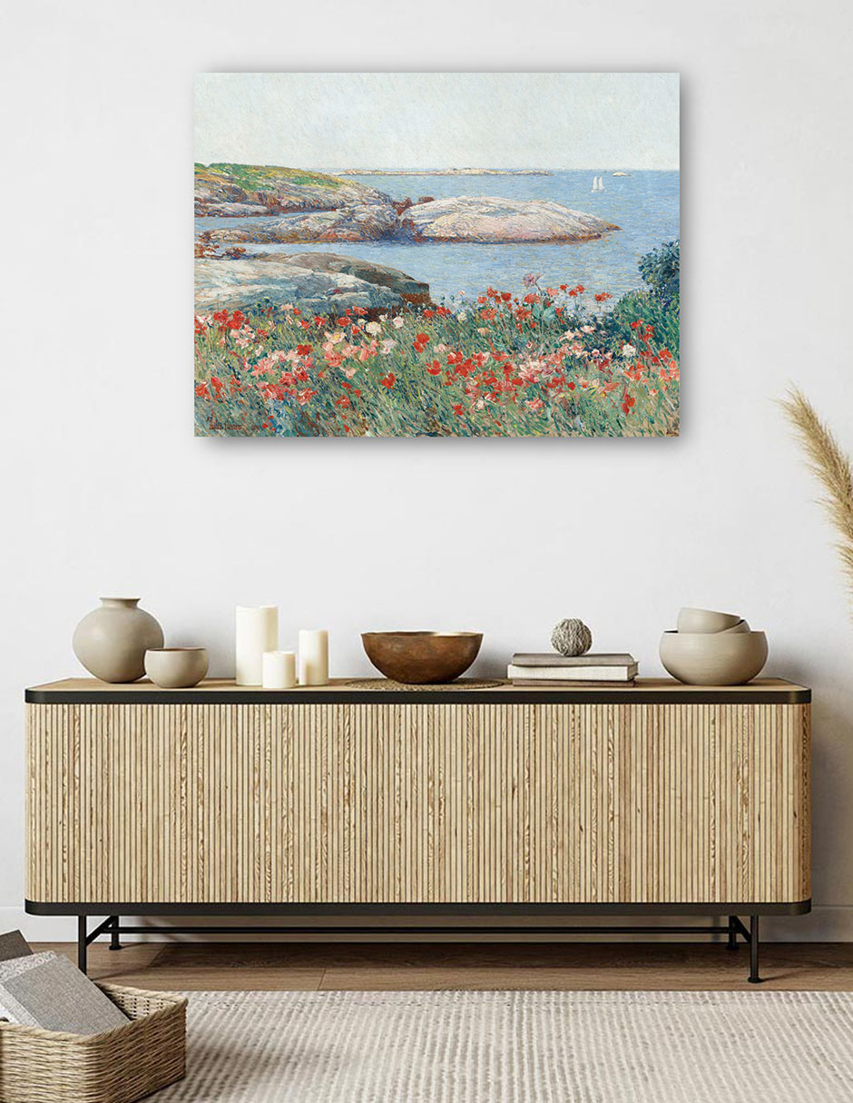 Foto 6 pulgar | Cuadro Decorativo - Amapolas, Isles Of Shoals, 1891- Childe Hassam - Costa - 28x36 - Impresión En Lienzo - Fine Art Tj