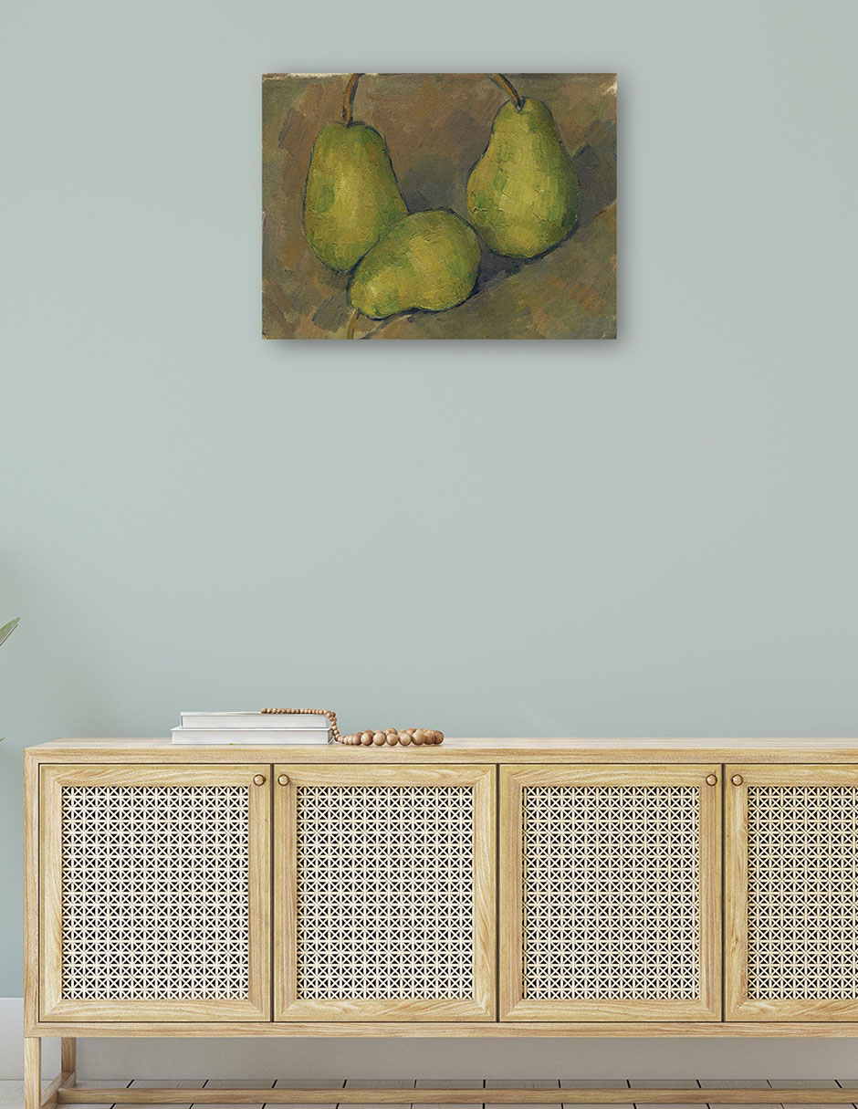 Foto 5 pulgar | Cuadro Decorativo - Tres Peras (1878-1879)- Paul Cézanne - Religión - 69x92 - Impresión En Lienzo - Fine Art Tj