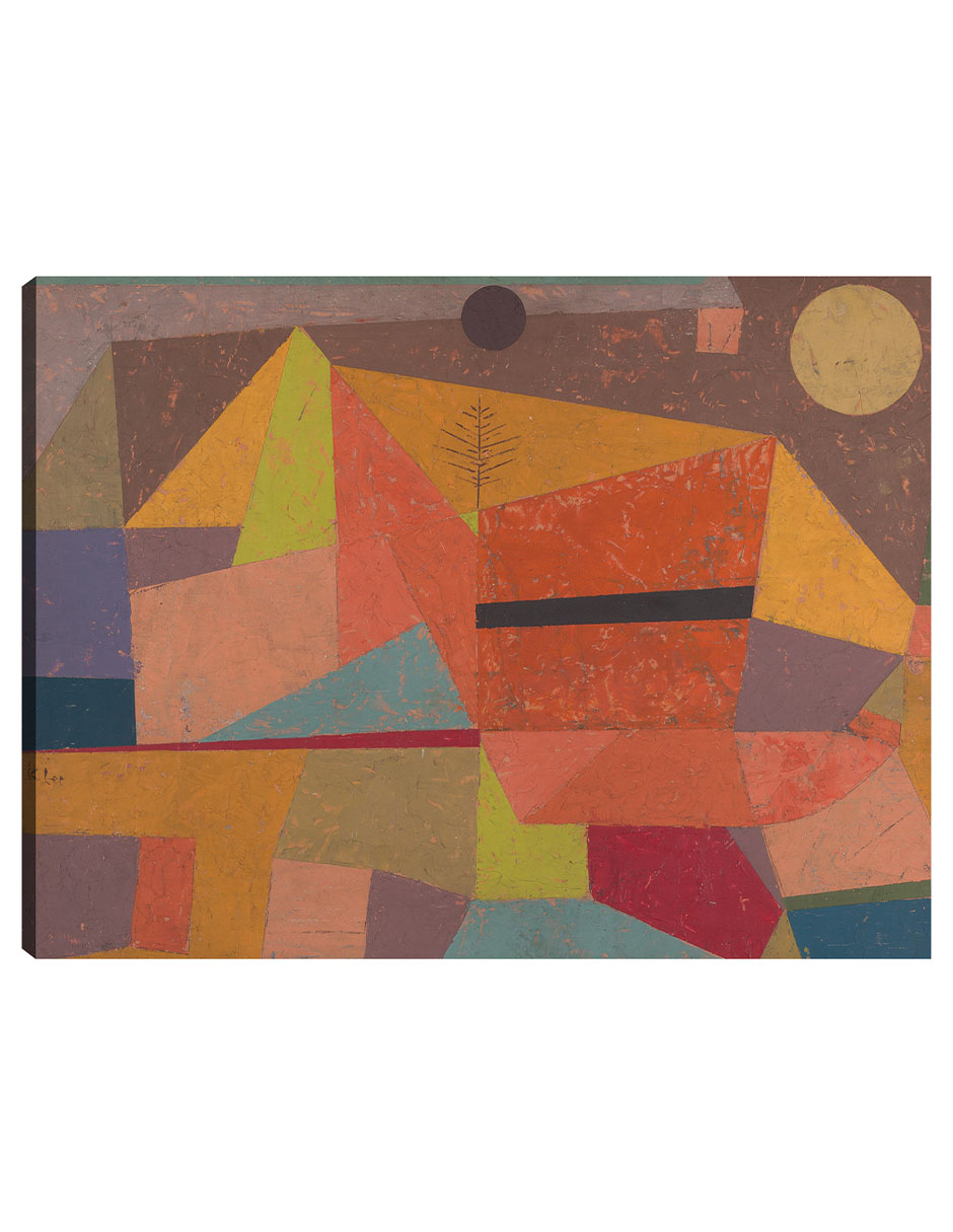 Cuadro Decorativo - Alegre Paisaje De Montaña (1929)- Paul Klee - Abstracto - 69x92 - Impresión En Lienzo - Fine Art Tj