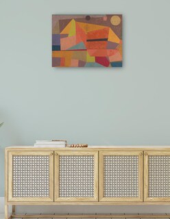 Foto 4 | Cuadro Decorativo - Alegre Paisaje De Montaña (1929)- Paul Klee - Abstracto - 69x92 - Impresión En Lienzo - Fine Art Tj