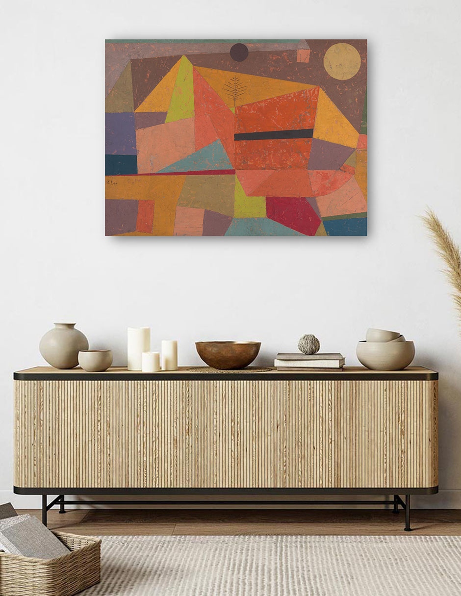 Foto 5 | Cuadro Decorativo - Alegre Paisaje De Montaña (1929)- Paul Klee - Abstracto - 69x92 - Impresión En Lienzo - Fine Art Tj
