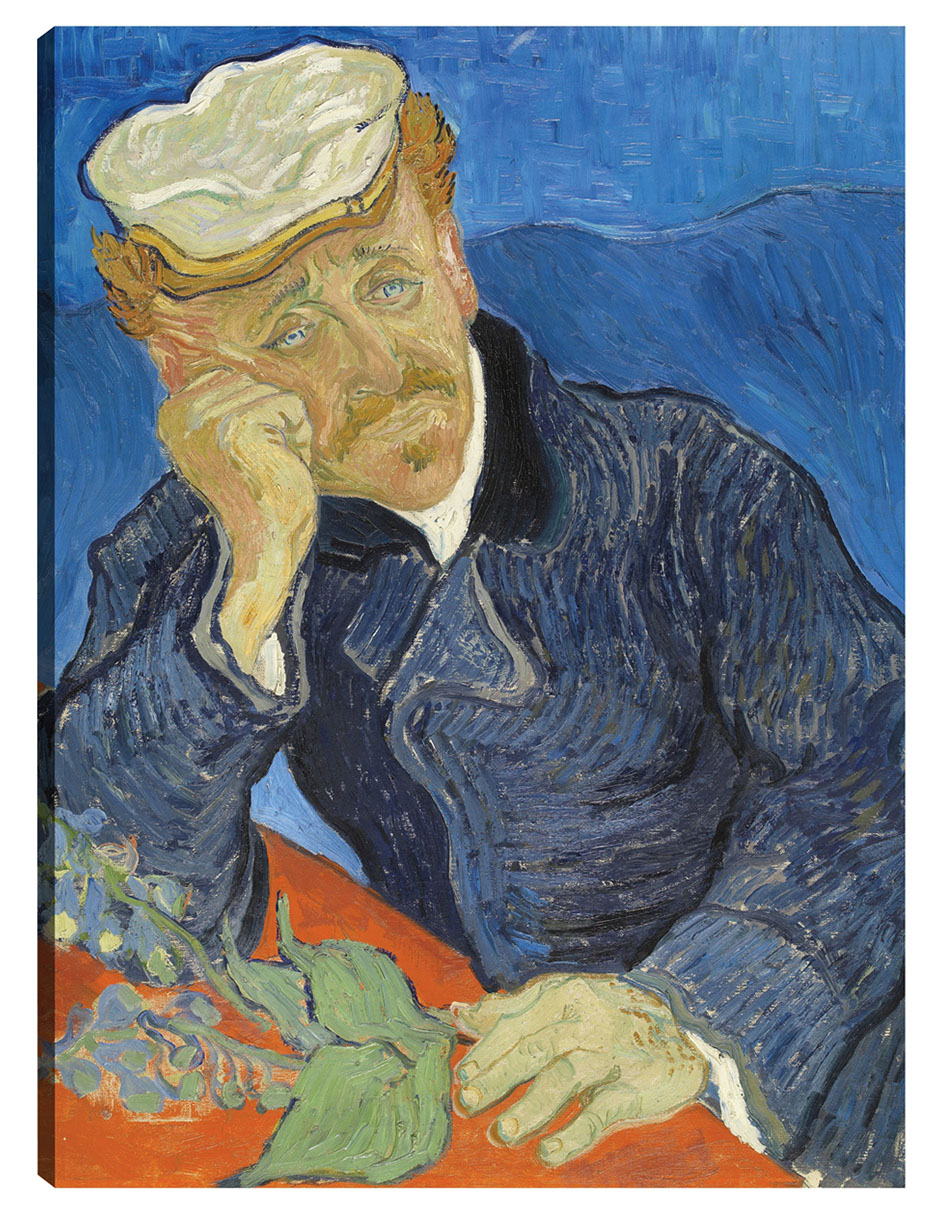 Cuadro Decorativo - Dr. Paul Gachet- Vincent Van Gogh - Fotografía - 69x92 - Impresión En Lienzo - Fine Art Tj